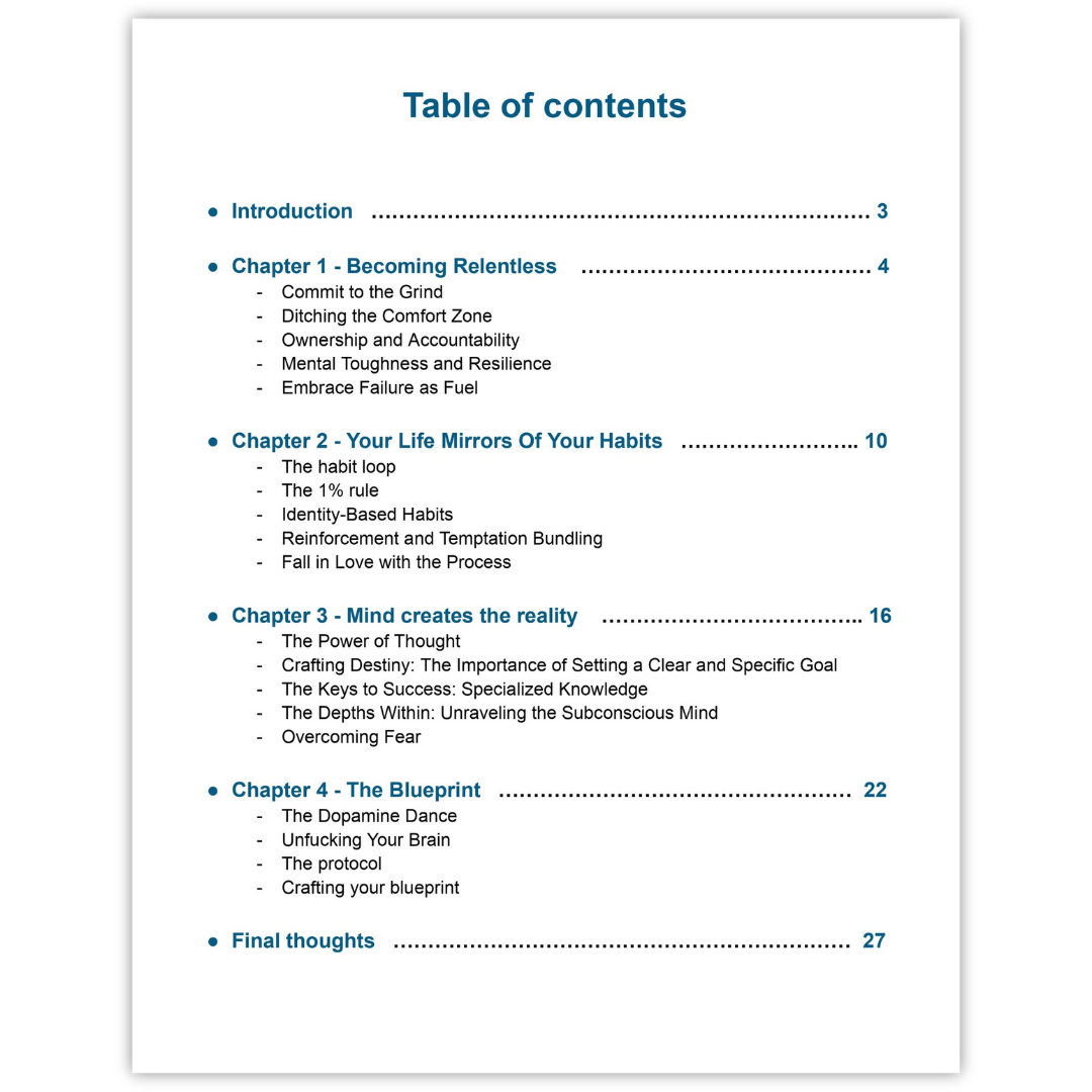 The Blueprint: Weaponize Your Mind to Unfuck Your Life